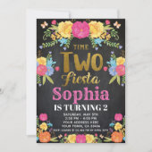 Invitation d'anniversaire 2ème Fiesta (Devant)