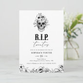 Invitation d'anniversaire 30 ans gothique RIP Twen (Debout devant)