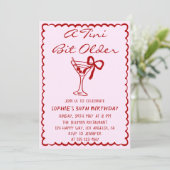 Invitation d'anniversaire 30 ans Martini Cocktail (Debout devant)