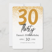 Invitation d'anniversaire 30 ans pour filles Boho (Devant)