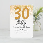 Invitation d'anniversaire 30 ans pour filles Boho (Debout devant)