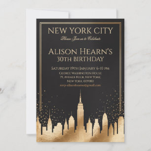 Invitation d'anniversaire 30 ans pour New York Cit