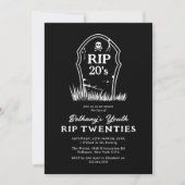 Invitation d'anniversaire 30 ans RIP 20s (Devant)
