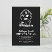 Invitation d'anniversaire 30 ans RIP 20s (Debout devant)