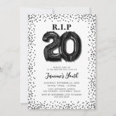 Invitation d'anniversaire 30 ans RIP à mes vingt a (Devant)