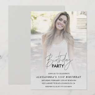 Invitation d'anniversaire 31 ans Fête d'anniversai