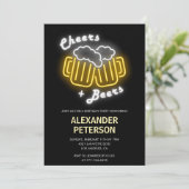 Invitation d'anniversaire 33 ans Cheers and Beers (Debout devant)