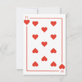 Invitation d'anniversaire 34 ans Queen of Hearts C (Dos)