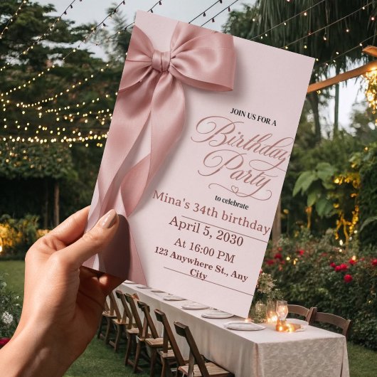 Invitation d'anniversaire 35 ans femmes
