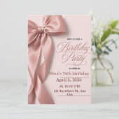 Invitation d'anniversaire 35 ans femmes (Debout devant)