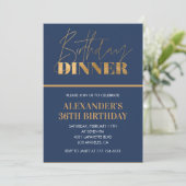 Invitation d'anniversaire 36 ans Dîner d'anniversa (Debout devant)