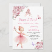 Invitation d'anniversaire 3 ans Danse et Tournoi d (Devant)