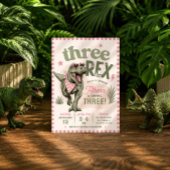 Invitation d'anniversaire 3 ans Dinosaure Trois Re
