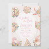 Invitation d'anniversaire 3 ans Sous la Mer (Devant)