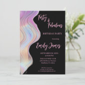 Invitation d'anniversaire 40 ans pour femme (Debout devant)