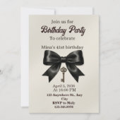 Invitation d'anniversaire 41 ans femmes (Devant)