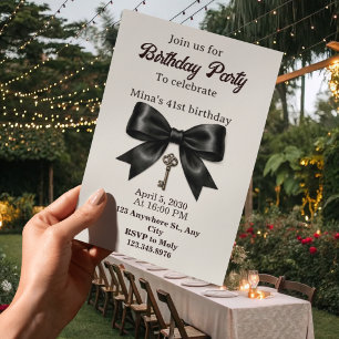 Invitation d'anniversaire 41 ans femmes