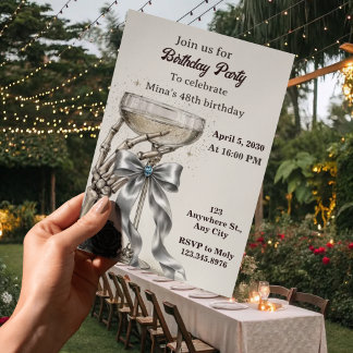 Invitation d'anniversaire 43 ans pour femmes