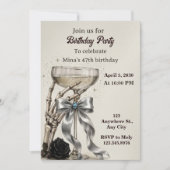 Invitation d'anniversaire 47 ans femmes (Devant)