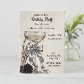 Invitation d'anniversaire 47 ans femmes (Debout devant)