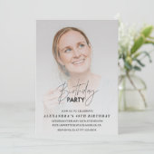 Invitation d'anniversaire 48 ans Fête d'anniversai (Debout devant)