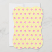 Invitation d'anniversaire 4 ans pour jolie fille (Dos)