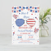 Invitation d'anniversaire 4 juillet (Debout devant)