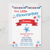 Invitation d'anniversaire 4 juillet (Devant)