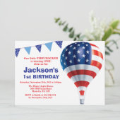 Invitation d'anniversaire 4 juillet (Debout devant)