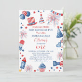 Invitation d'anniversaire 4 juillet (Debout devant)