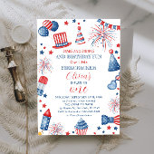 Invitation d'anniversaire 4 juillet