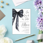 Invitation d'anniversaire 50 ans à ruban noir (Insitu (Mariage))