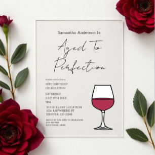 Invitation d'anniversaire 50 ans Aged To Perfectio