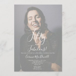 Invitation d'anniversaire 50 ans et fabuleux