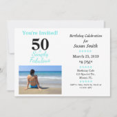 Invitation d'anniversaire 50 ans et Fabuleux Simpl (Devant)