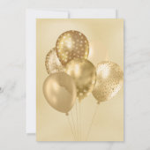 Invitation d'anniversaire 50 ans or et fabuleux (Dos)