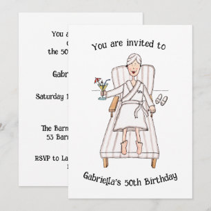 Invitation d'anniversaire 50 ans ou tout âge pour