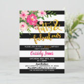 Invitation d'anniversaire 50 et fabuleuse (Debout devant)