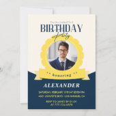 Invitation d'anniversaire 51 ans Chic Moderne  (Devant)