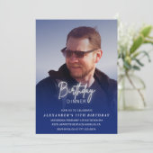 Invitation d'anniversaire 55 ans Dîner d'anniversa (Debout devant)