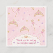 Invitation d'anniversaire 5 ans de la Princesse Ma (Dos)