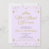 Invitation d'anniversaire 5 ans de Son Royal Fiven (Devant)