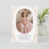 Invitation d'anniversaire 5 ans Princesse Ange Fil (Debout devant)
