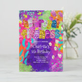 Invitation d'anniversaire 5 ans Royal Fiveness (Debout devant)