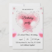 Invitation d'anniversaire 5 ans Sparkle & Fun (Devant)