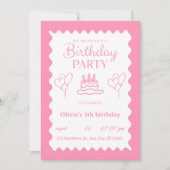 Invitation d'anniversaire 5 ans Sparkle & Fun (Devant)