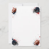 Invitation d'anniversaire 5 ans Touchdown Garçon F (Dos)