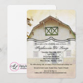 Invitation d'anniversaire 5x7 Sunset Barn Country  (Devant / Derrière)