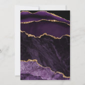 Invitation d'anniversaire 60 ans en Agate Or Viole (Dos)