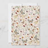 Invitation d'anniversaire 60 ans florale (Dos)